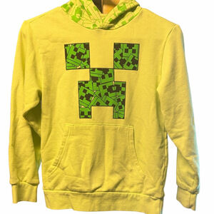 Minecraft Hoodie with Green Pixel Design | EUC | Sz M